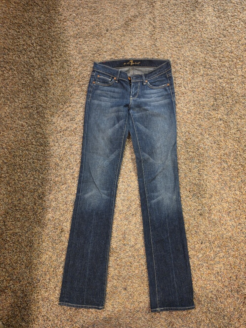 2 Pair Women Seven For All Mankind Denim Jeans Size 26 Perfect Condition - Picture 2 of 7